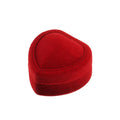 Hexagon Shape Velvet Jewelry Box Double Ring Storage Box Woman Gift Earrings Package Case Wedding Ring Display Packaging Box