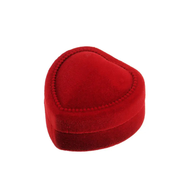 Hexagon Shape Velvet Jewelry Box Double Ring Storage Box Woman Gift Earrings Package Case Wedding Ring Display Packaging Box