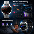 2026New Military Tank GPS SmartWatch Offline Map 10ATM Swim 2GB RAM Music Altitude Compass Bt Call Fitness Sports Smartwatch Men