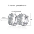 KNOBSPIN GRA Certified Moissanite Hoop Earrings for Women s925 Sterling Silver Wedding Huggie Earrings Party Jewelry Wholesale