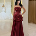 FATAPAESE 3D Flowers Corset Short Evening Dresses Luxury | SAMAG
