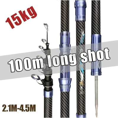 Best Telescopic Portable Rotary Fishing Rod 2.4M, 2.7M | SAMAG