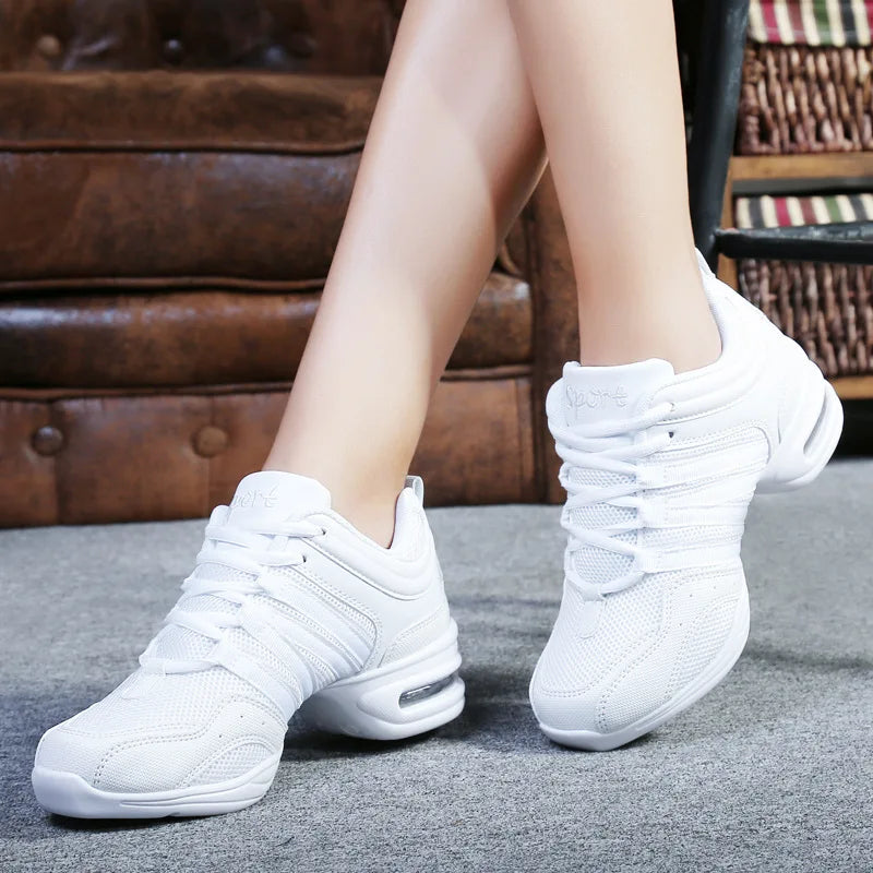 Large Size Women's Dance Shoes Soft Outsole Woman Breath Jazz Hip Hop Shoes Sports Sneakers Ladies Girl Modern Jazz Dancing 2026
