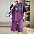 Summer Fashion Trend Printed Short - Sleeved T - shirt Sports Suit Men's Loose and Comfortable Large Size - View 4 | SAMAG