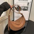 Korean Fashion Large Capacity PU Leather Tote Shoulder Bag Simple Casual Style 2026 New Hobos Bag for Women