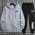 New in Women Tracksuit Trend Printing Hooded Sweatshirts Pants 2Pcs Set Casual Zipper Overcoat Suit Daily Clothing Autumn Winter