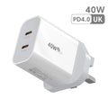 40W Fast Charger Type C Dual Port PD Fast Charging Charger Adapter For iPhone 15 14 Samsung S23 Xiaomi 10A USB C To USB C Cable