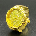 Kiss Jewelry Women Men Vintage Classic Finger Watch Rings Punk Stretchy Strap Quartz Watches Clock Ring Hip-hop anillos 2023