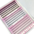 3 Styles Individual Lashes 15rows 390PCS Bottom Lashes Extension Lower Eyelash Clusters  DIY Wispy Natural Look Clear Band