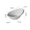 TWO DADS Infant PP Thickened Egg-shaped Bathtub Bath Bucket Baby Shower Waterpot Newborn Toiletries New Born Baby Items Bath Tub