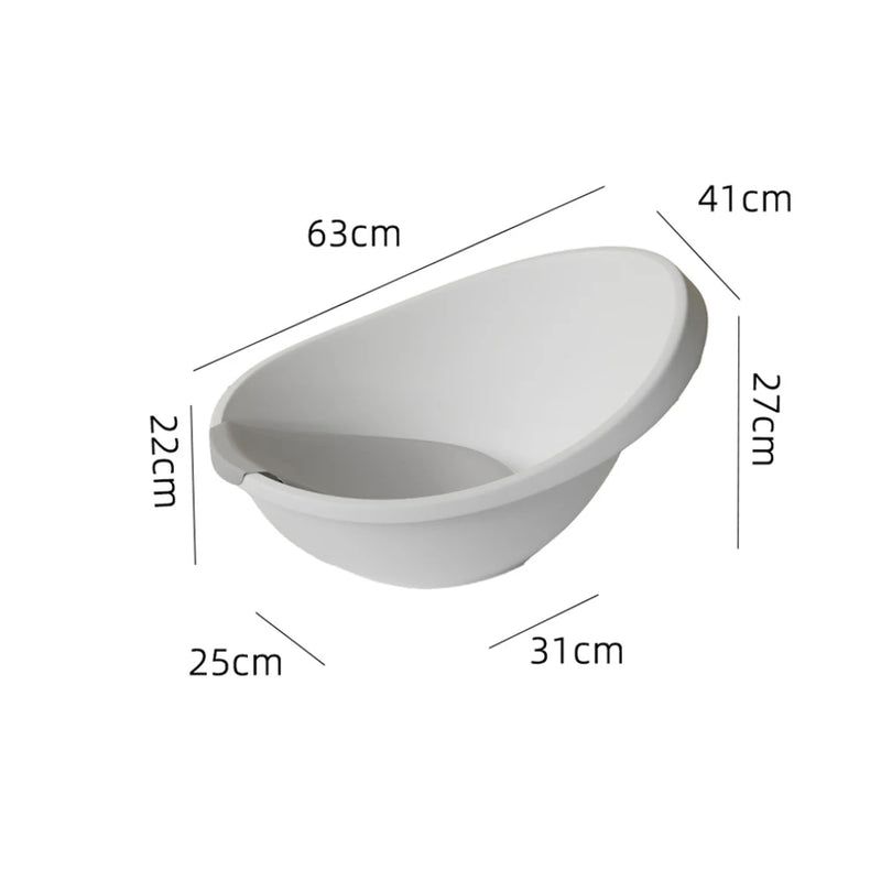 TWO DADS Infant PP Thickened Egg-shaped Bathtub Bath Bucket Baby Shower Waterpot Newborn Toiletries New Born Baby Items Bath Tub