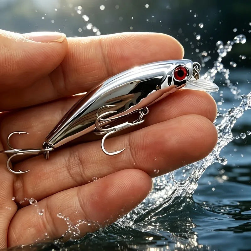 20pcs Minnow Sink Fishing Lure Crank Bait, Fishing Bass Lures Hard Artificial Bait 5.5cm 6.5g