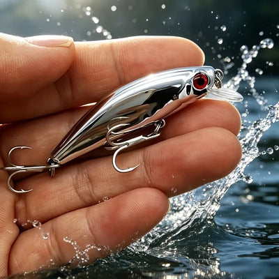 Minnow Sink Fishing Lure Crank Bait, Bass Hard Artificial | SAMAG