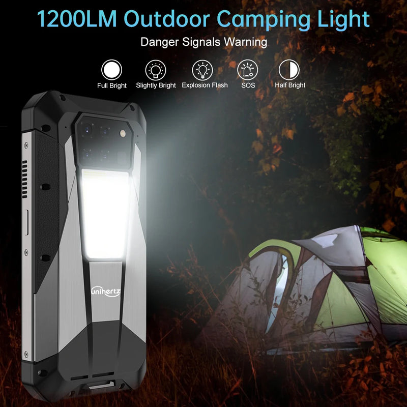 Unihertz Tank 3 Pro 8849 Rugged Smartphon Android 14 with 100 Lumens Projector 36GB RM 512GB ROM 23800mAh Battery 5G Waterproof