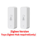 Tuya WiFi Zigbee Temperature Humidity Sensor Smart Home Indoor Hygrometer APP Remote Control  Work with Yandex SmartLife Alexa