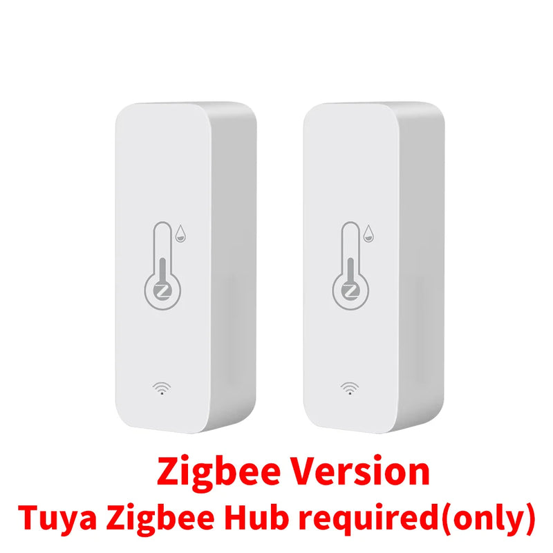 Tuya WiFi Zigbee Temperature Humidity Sensor Smart Home Indoor Hygrometer APP Remote Control  Work with Yandex SmartLife Alexa