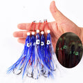 5pcs/pack soft squid 12cm 5.5g silicon gel skirt  tentacle 15# double assist hook lure hook rig fishing tackle saltwater fishing