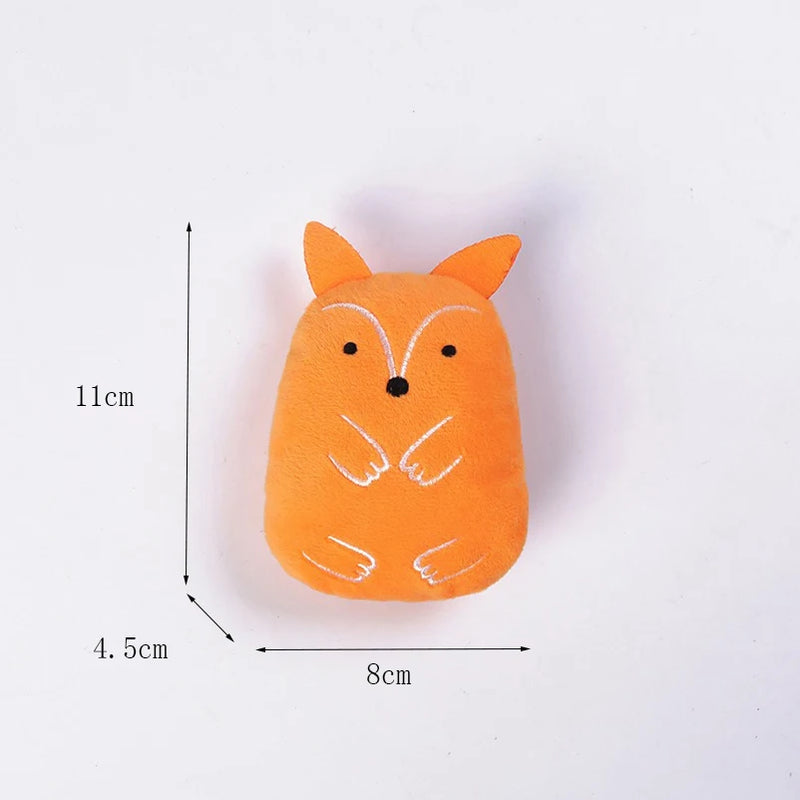 Cat toys pet plush toys self-excited toys to relieve tooth grinding cartoon animal bite-resistant plush toy supplies