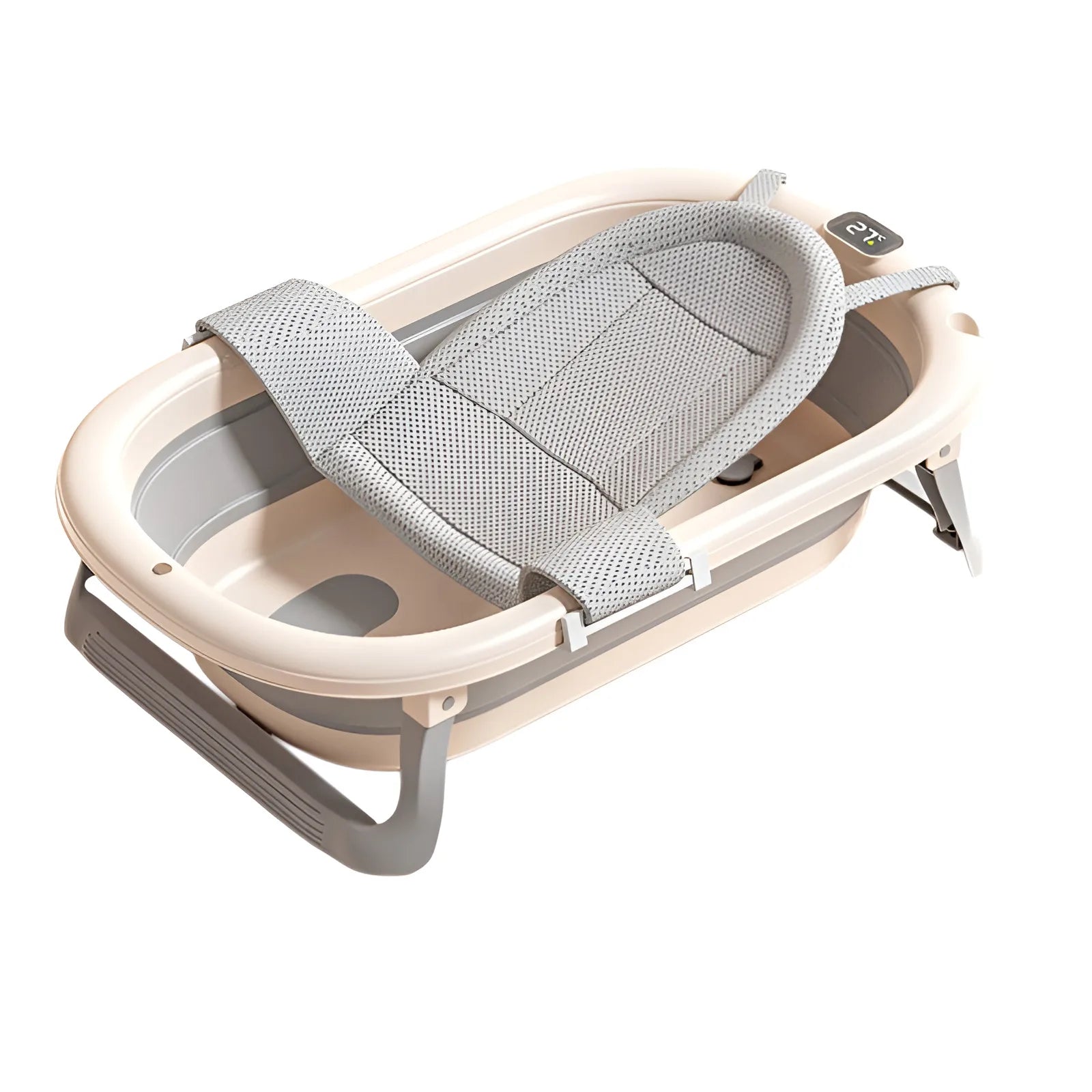 Foldable Baby Bathtub, Safe and Portable Bathing Solution for Infants and Toddlers, Suitable for 6-12 Months, Easy