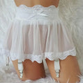 Erotic Lingerie Sexy Cosplay Uniform Ladies Short Mini Skirts Women's Sexy Lace Dress Babydoll Hanging Clip Fun Skirt