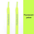 Rubber Band Classic Shoe Laces Reflective Letter Printing Flat Shoelaces for Sneakers Fashion Sports Strings Casual Accessories