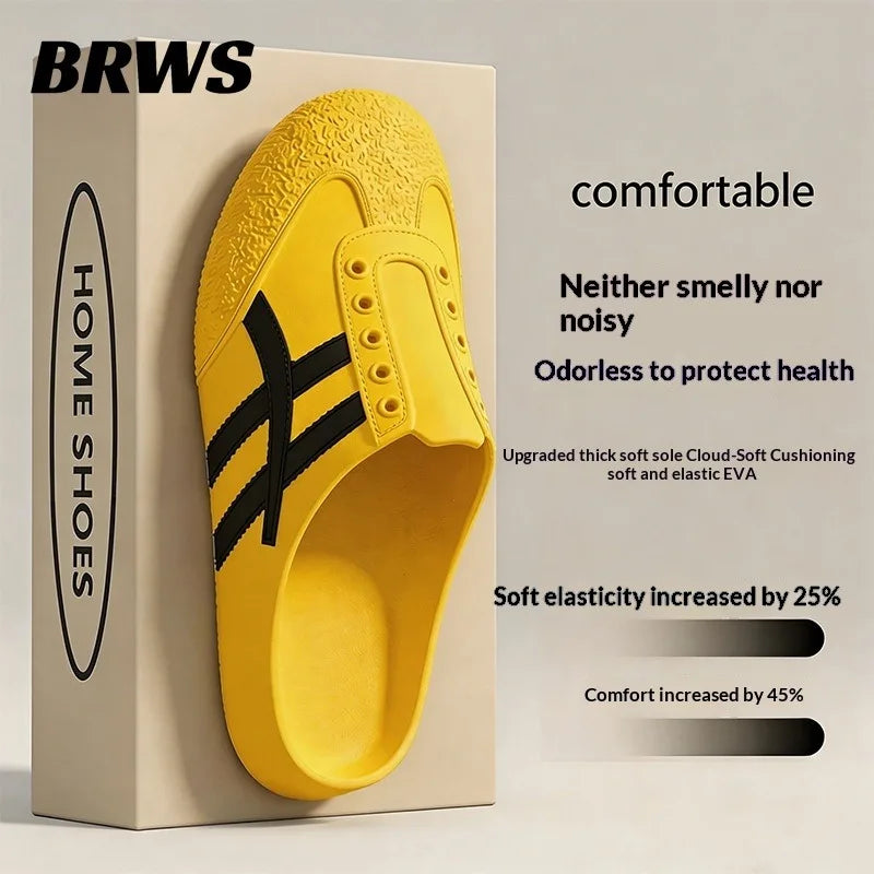2026 Spring Women Platform EVA Mules Clogs Soft Comfort Slip on Slippers Casual Flat Sneakers Plus Size To 45
