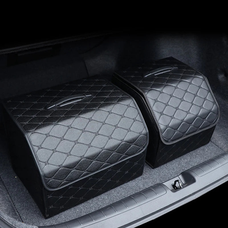 Foldable Car Trunk Organizer, Large Capacity Multi-Functional Auto Storage Box, Stowing Tidying Tool Bag for Car Interior