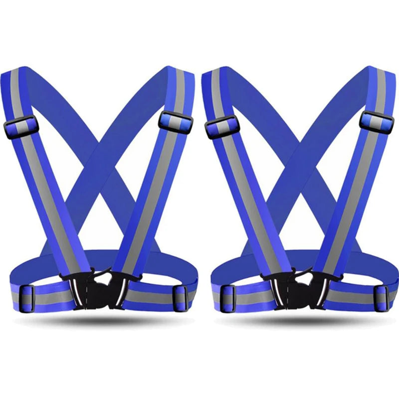 Unisex Night Running Suspender Reflective Suspenders For Men Women Colorful Adjustable Luminous Wide Braces Youth Sport Belt