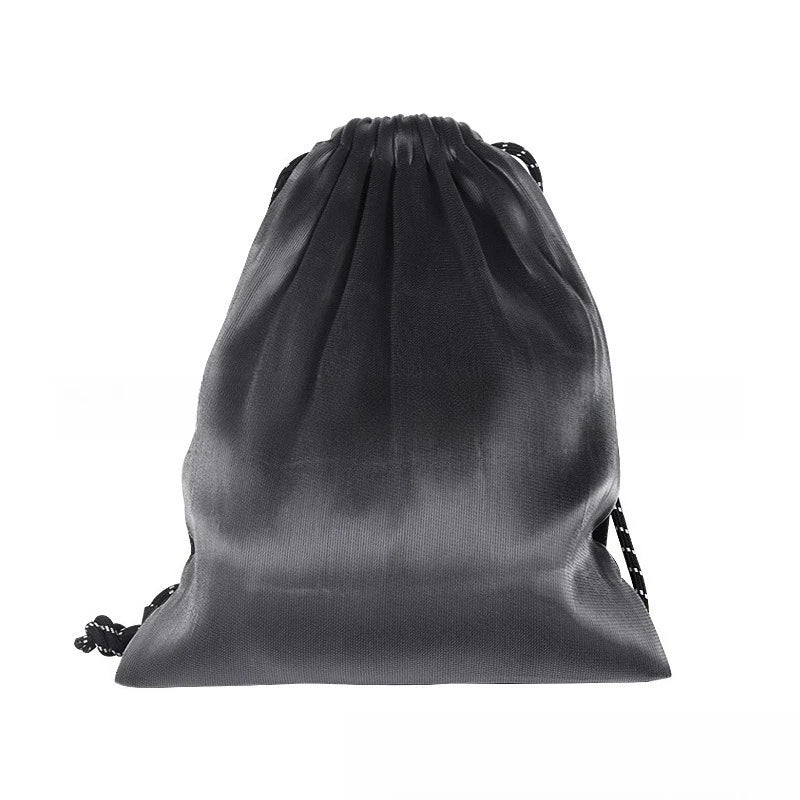 LED Fiber Optic Backpack Outdoor Sports Drawstring Bag RGB Color Changing Glow Cycling Hiking Party Festival Night Light Dance