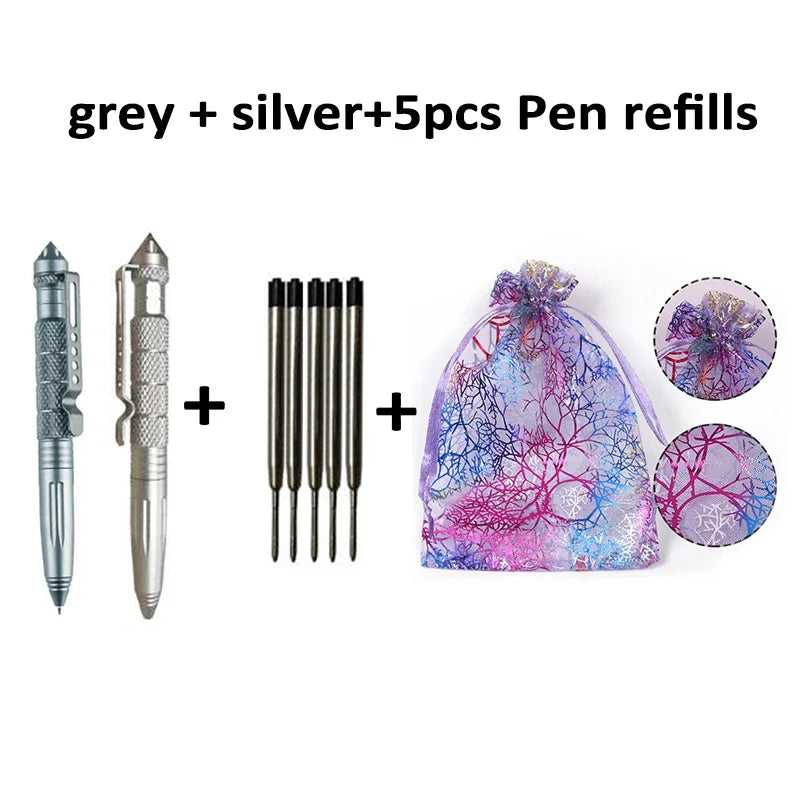 1-2pcs Multifunctional Mini Pocket Anti-skid Signature Tactical defensa personal Pen Outdoor Sports Camping Self-defense Supplie