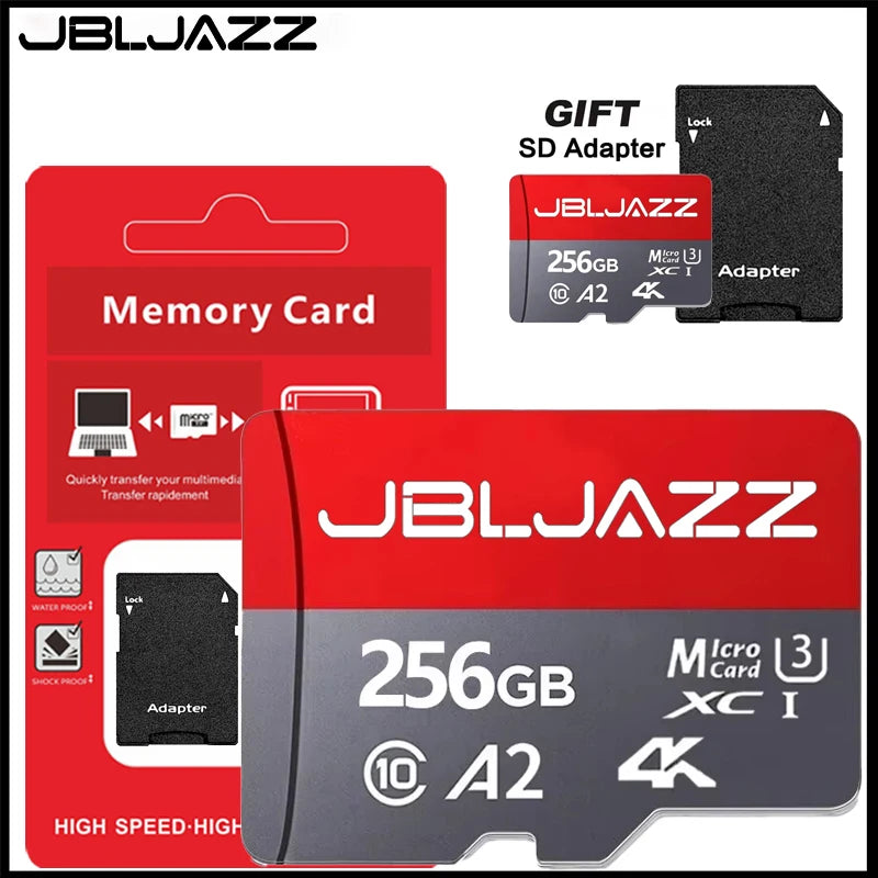 High-Speed Memory Card A2 U3 4K Micro TF SD Card 64GB 128GB 256GB 512GB C10 for UAV Phone Nintendo Switch