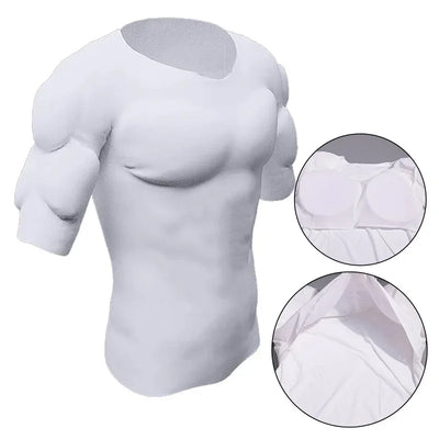 Man Shaper False Muscle Chest T-Shirt Cosplay Bodysuit | SAMAG