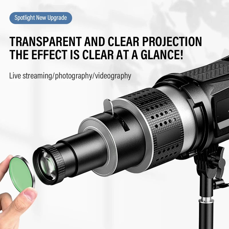 Soopho Bowens Mount Flash Snoot photography kit Video Artist Modelling Shape Photo Studio Light Kit with Optical Spotlight Lens