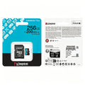 Kingston 256GB Canvas Go Plus Micro SD Card 200MB/s A2 U3 V30 Class 10 MicroSDXC Memory Card for Smartphone Drone 4K Video