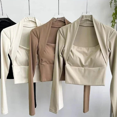 Women's Elegant Long Sleeve Yoga Shawl Sports | SAMAG