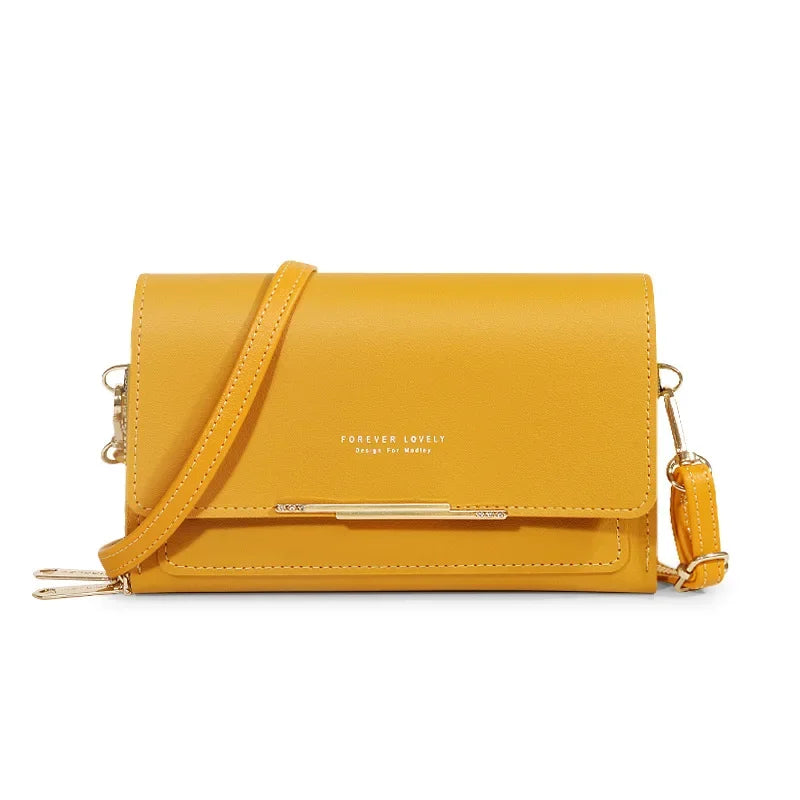 New Women Pu Leather Handbags Female Multifunctional Large Capacity Shoulder Bags Fashion Crossbody Bags For Ladies Phone Purse