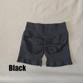 DF L0G0 Women Impact High Waist Seamless Hip Lifting Shorts Elastic Breathable Fitness Yoga Running Workout Shorts