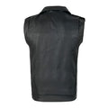 Purchase high-quality men's PU leather vest, popular motorcycle zipper leather jacket, punk rock outdoor multi pocket vest
