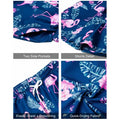 Men's Summer Holiday Suit Retro Textured Printed Border Shirt Short Sleeve Two Piece Breathable Pool - View 2 | SAMAG