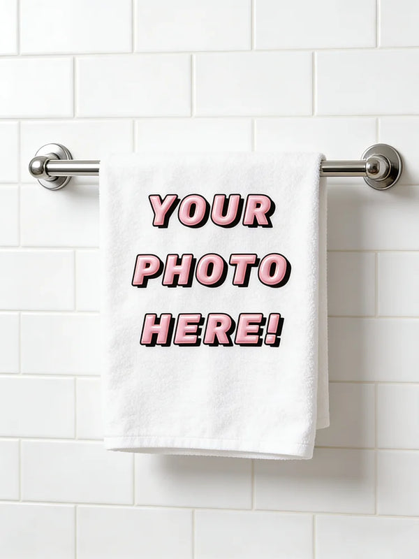 1Pc/2Pc Custom Photo Towel, Upload Your High-Resolution Image for DIY Transfer, Ultra-Soft Face Towel, Suitable for Home, Hotel, Spa, Bathroom, Gym, Home Decor - Indoor and Outdoor Party Supplies, Men's and Women's Towels