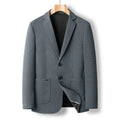 BROWON Brand Men Waffle Texture Blazer Two Buttons Notched Lapel Stretch Casual Suit Jacket Light Business Outerwear | SAMAG