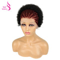 Braided Wigs for Black Women Human Hair Afro Puff Lace Frontal Hair Wigs Afro Kinky Curly Human Hair 13x4 Lace Front Pre Braided