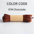 Classic Round Shoelaces Durable Polyester Solid Sneaker Boot Laces Anti-loose Replacement Sports Shoes Laces 1 Pair
