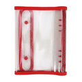 A5 6-Ring Transparent PVC Binder Cover Dual Snap Closure Clear Notebook Organizer for Paper Documents Planner Protection