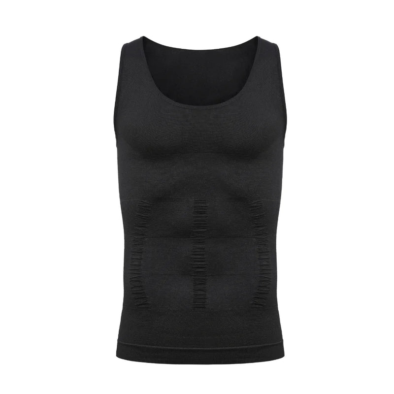 1/2 PCS Men‘s Seamless Shapewear Vest Abdomen Control Compression Top Breathable Cool Summer Undershirt for Daily Casual Fitness
