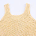 Women's Clothing 2025 New Style European And American Fashion Simple Pearl Decoration Knitted Top Knitted Vest
