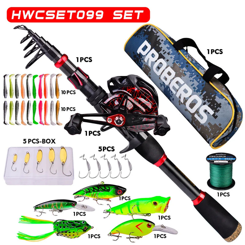 Carbon Fiber Long Casting Baitcasting Sea Rod Reel Combo | SAMAG