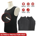 Stab-Proof Vest, Puncture Protection, for Tactical Vests, Security Self-Defense Stab-Proof Vest, Concealed Inner Wear