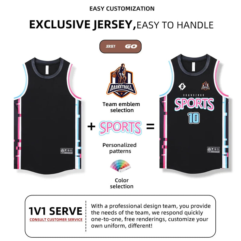 Basketball Jersey Adult Customize Quick-drying Training Uniform Shirt Sportswear Tracksuit Sport Suit Clothes Men Team Outfit