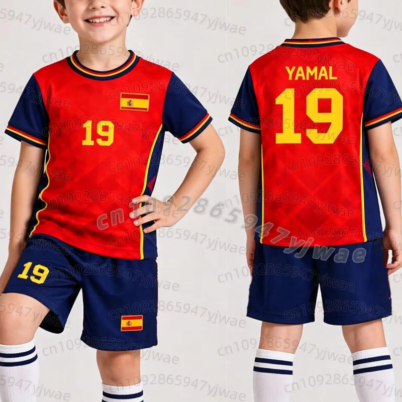 Special YAMAL 19 Football Jersey Tee Shorts Set Women Men - View 4 | SAMAG
